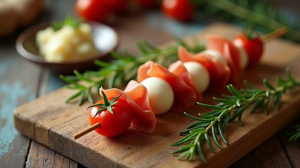 Optez pour des brochettes apéro originales à préparer la veille